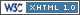 Unsere Seiten sind XHTML valide.